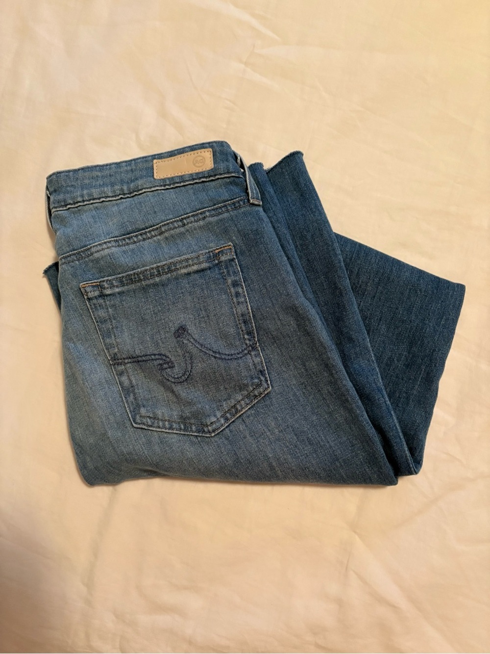 AG Jeans Farrah Boot 18 Years Bisou Mid High Rise Light Wash 30x32 - Picture 11 of 11